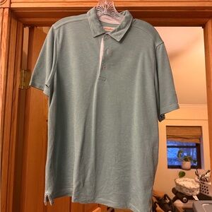 Tommy Bahama men’s polo in a light green color